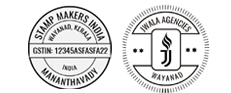 Round Stamp with logo, Round Seal with logo, Pre ink Round stamp with logo
