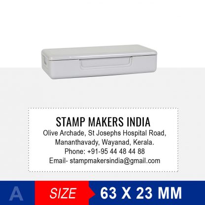 Pocket Stamp / Address Stamp 60x20 mm - Image 2