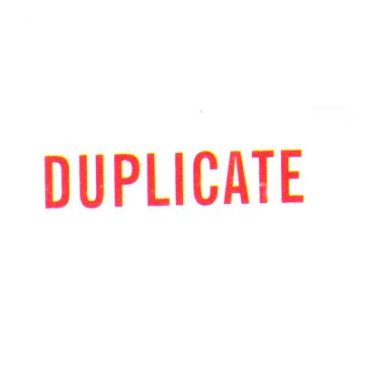 DUPLICATE