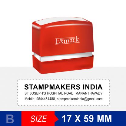 Address Stamp  59X17 mm Exmark