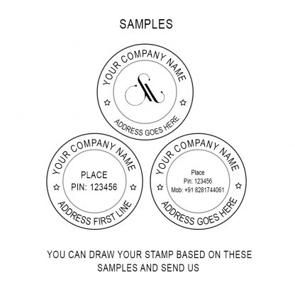 Round Stamp Cristal Handle 40mm Radius - Image 3