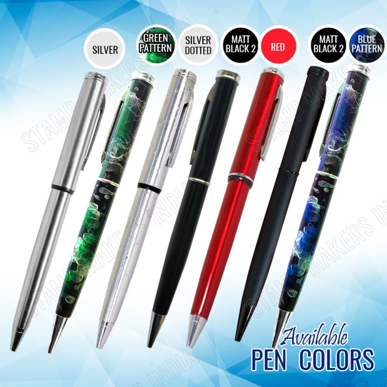 Pen Stamp, Pen with stamp pad, Pen seal, Pen with seal pad, Stamp pen