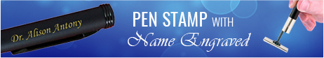 Name Engraved Pen stamp