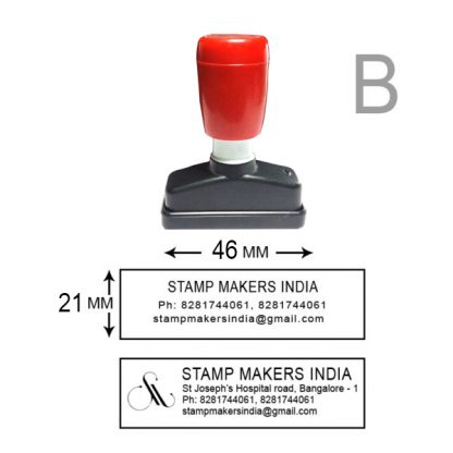 Address Stamp  Dura Stamp ( 46mm X 21 mm - Medium )