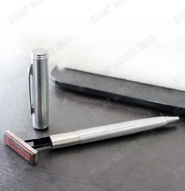 Custom Pen Stamp, Pen with stamp pad, Pen seal, Pen with seal pad