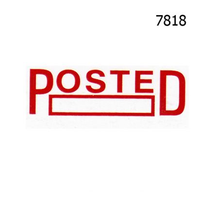 POSTED STOCK STAMP