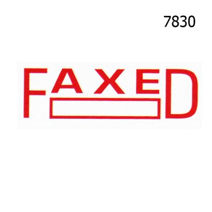 FAXED STOCK STAMP