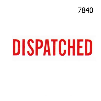 DISPATCHED STOCK STAMP