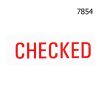 CHECKED STOCK STAMP