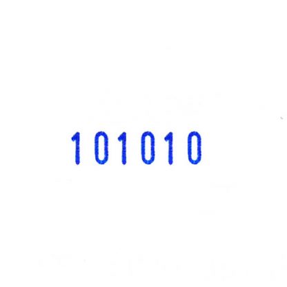 6 Digit Numbering Stamp: Dolphin 4mm 1210 - Image 2