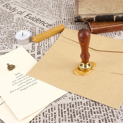40 mm Wax Seal Stamp With Wooden Handle - Image 6