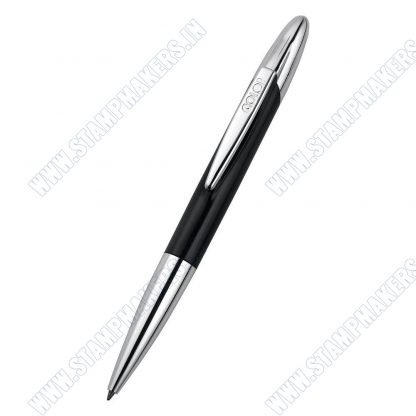 Colop Executive Pen Stamp with metal body black and silver - Image 2