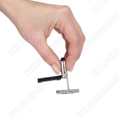 Colop Executive Pen Stamp with metal body black and silver - Image 4