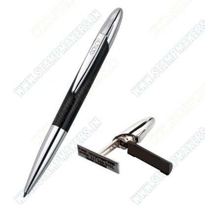 Colop Executive Pen Stamp with metal body black and silver - Image 7