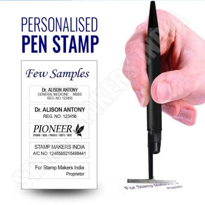 Pen stamp, Pen Seal, Pen with stamp