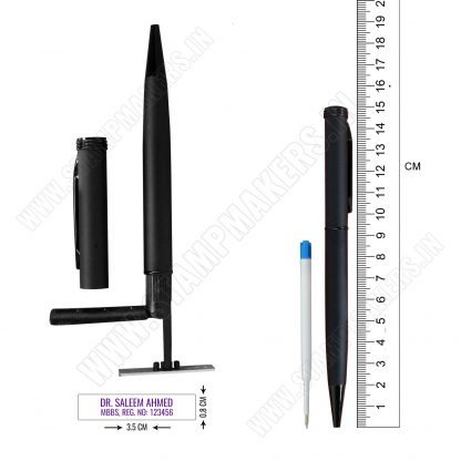Pen Stamp, Pen with Pre - Inking Stamp - 3 lines - Image 3