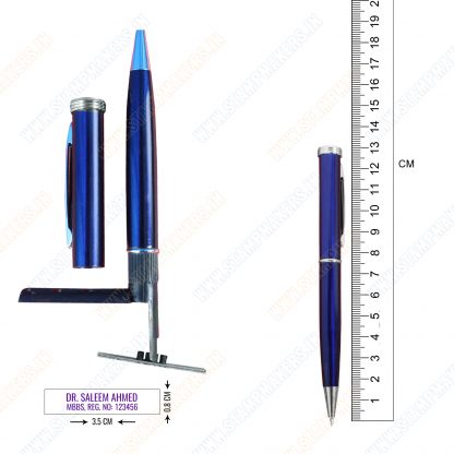 pen stamp blue body