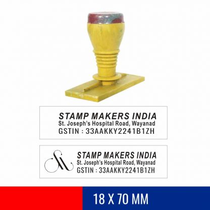 Rubber Stamp / Polymer  18 X 70 mm
