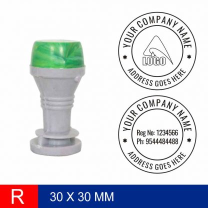 Rubber Stamp / Polymer  30 X 30 mm
