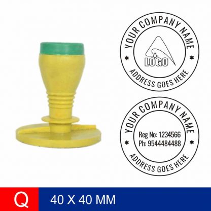 Rubber Stamp / Polymer  40 X 40 mm