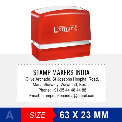 Address Stamp 63X23 mm (Exmark)