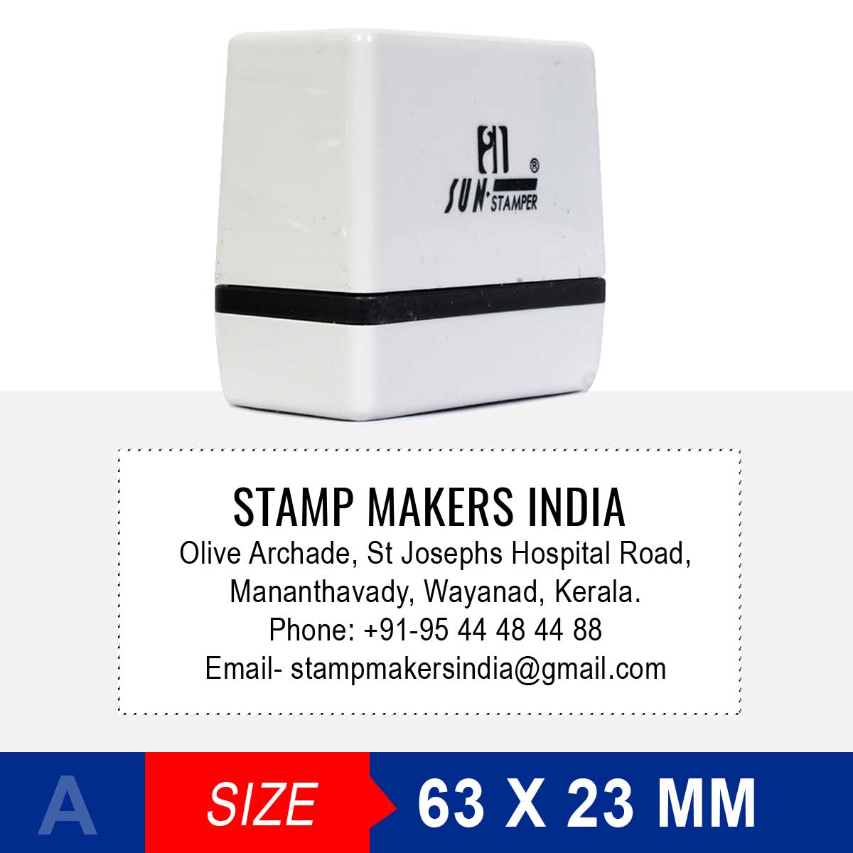 Dura CUSTOMISED MATTER STAMP RUBBER STAMP Price in India - Buy