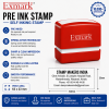 Exmark Pre ink stamp