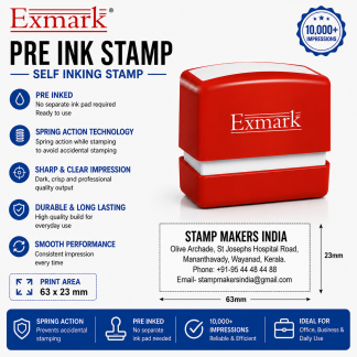 Exmark Pre ink stamp