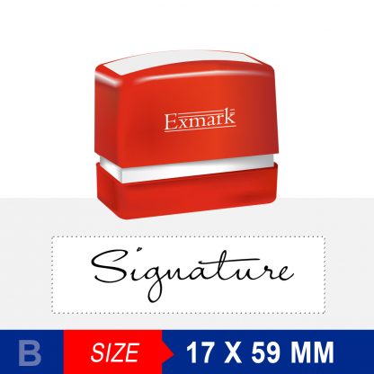Signature Stamp  59X17 mm Exmark