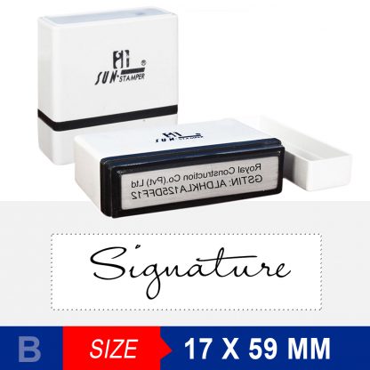 Signature Stamp  - 59X17 mm - Image 2
