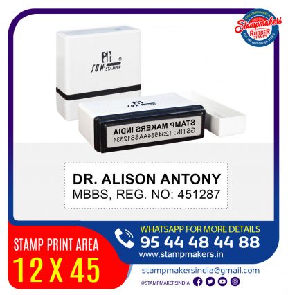 DOCTOR'S STAMP / 12x45 mm