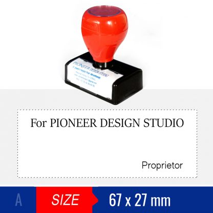 Authorised Signatory  Trodat Stamp (27x67mm)