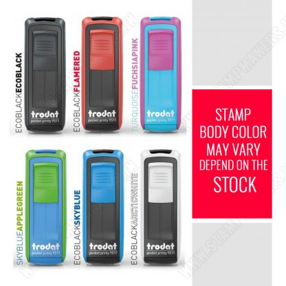 Trodat POCKET STAMP 18 X 47mm # 3/4 LINES - Image 4