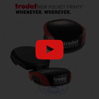 Trodat Round Pocket Stamp 40mm Dia - Image 5
