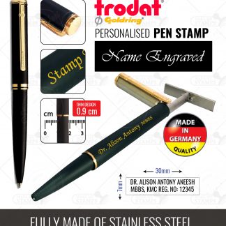 Pen stamp with name engraved