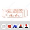 CASH RECEIVED with Signature Pre-Ink Stamp - 63mm x 23mm