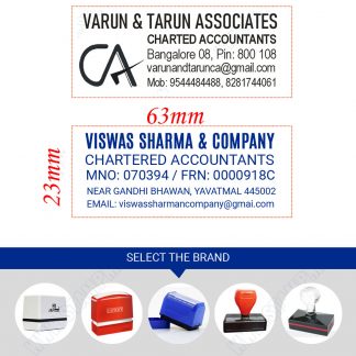 CHARTERED ACCOUNTANTS STAMP