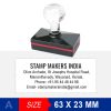 Address Stamp with Crystal Handle
