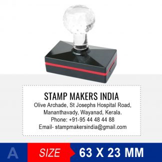 Address Stamp with Crystal Handle