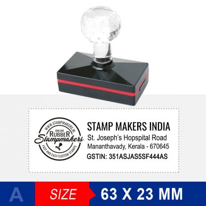 Address Stamp with logo