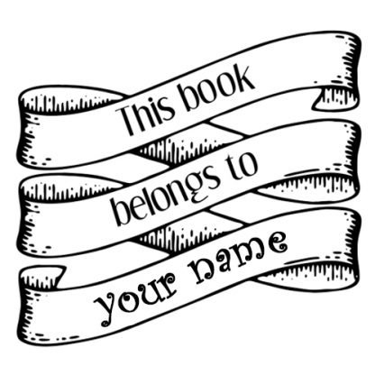 This book belongs to Stamp / This book belongs to seal / This book belongs to rubber Stamp - Image 2