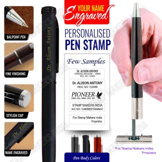 Pen Stamp with name engraved