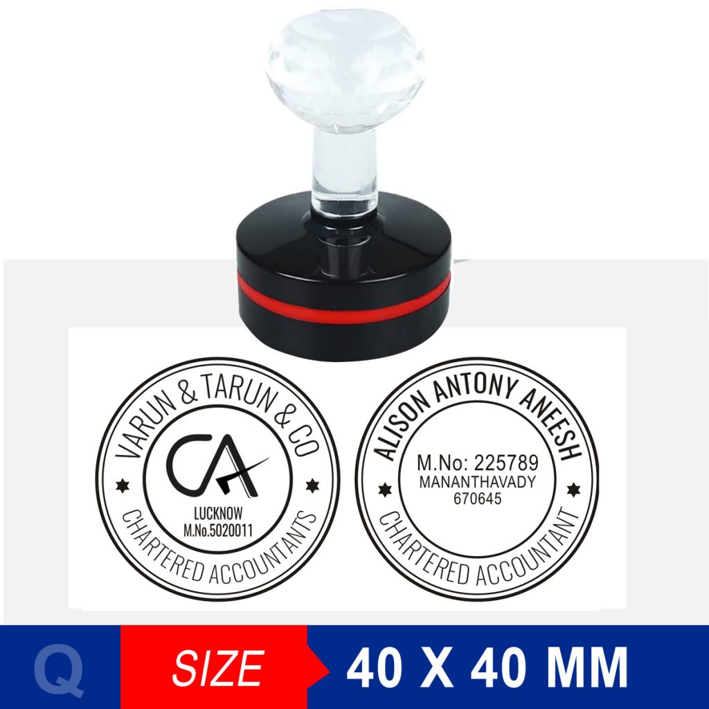 CA Round Stamp, Round Stamp for Chartered Accountants, Office round stamp for Chartered