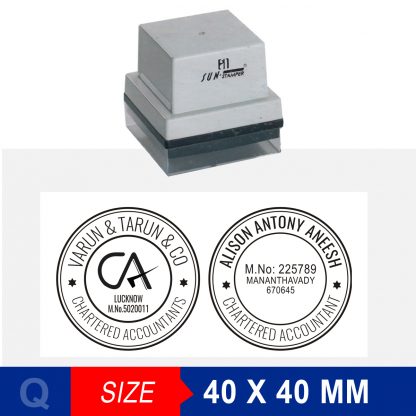 CA Round Stamp / Chartered Accountants Round Stamp - Image 4