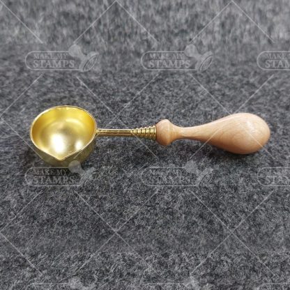 Wax Melting Spoon with wooden handle