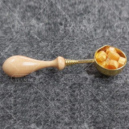 Wax Melting Spoon with wooden handle - Image 2