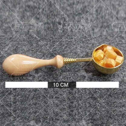Wax Melting Spoon with wooden handle - Image 3