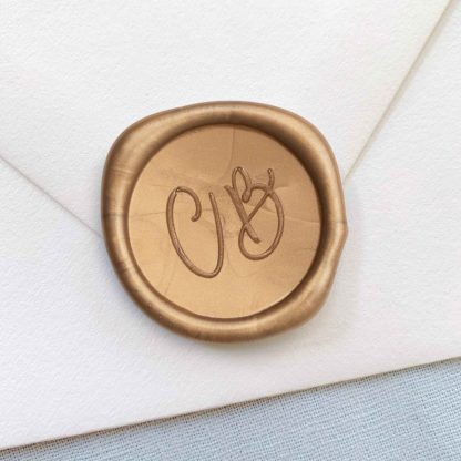 18 mm Wax Seal / Metal Monogram / Brass Monogram - Image 3