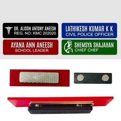 Customized Magnetic Pocket Name Badge / Customized Magnetic Pocket Name Plate