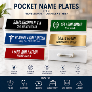 pocket name plates
